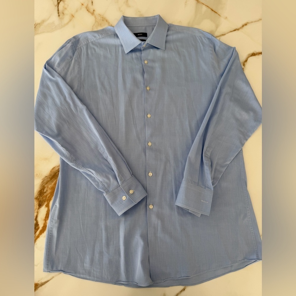 Boss Light Blue Men's Dress Shirt